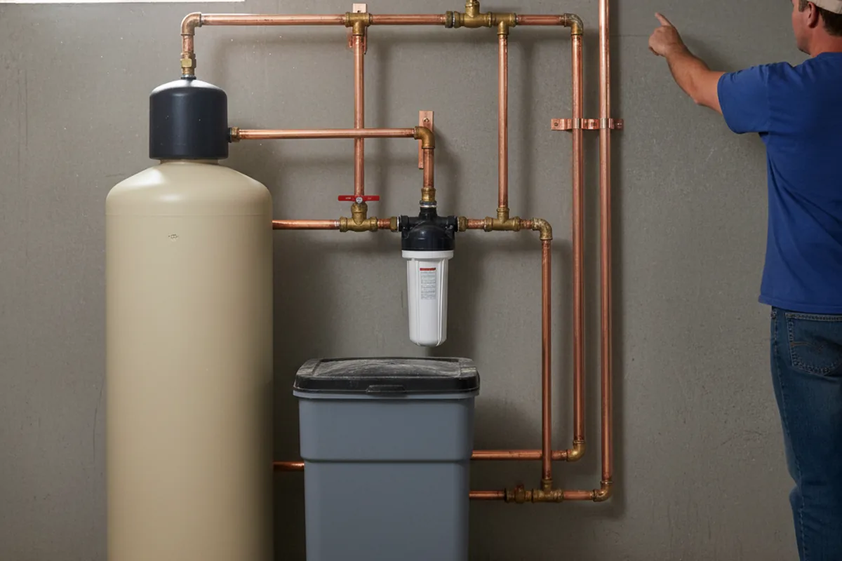 Whole-house water treatment system installed in Harriman